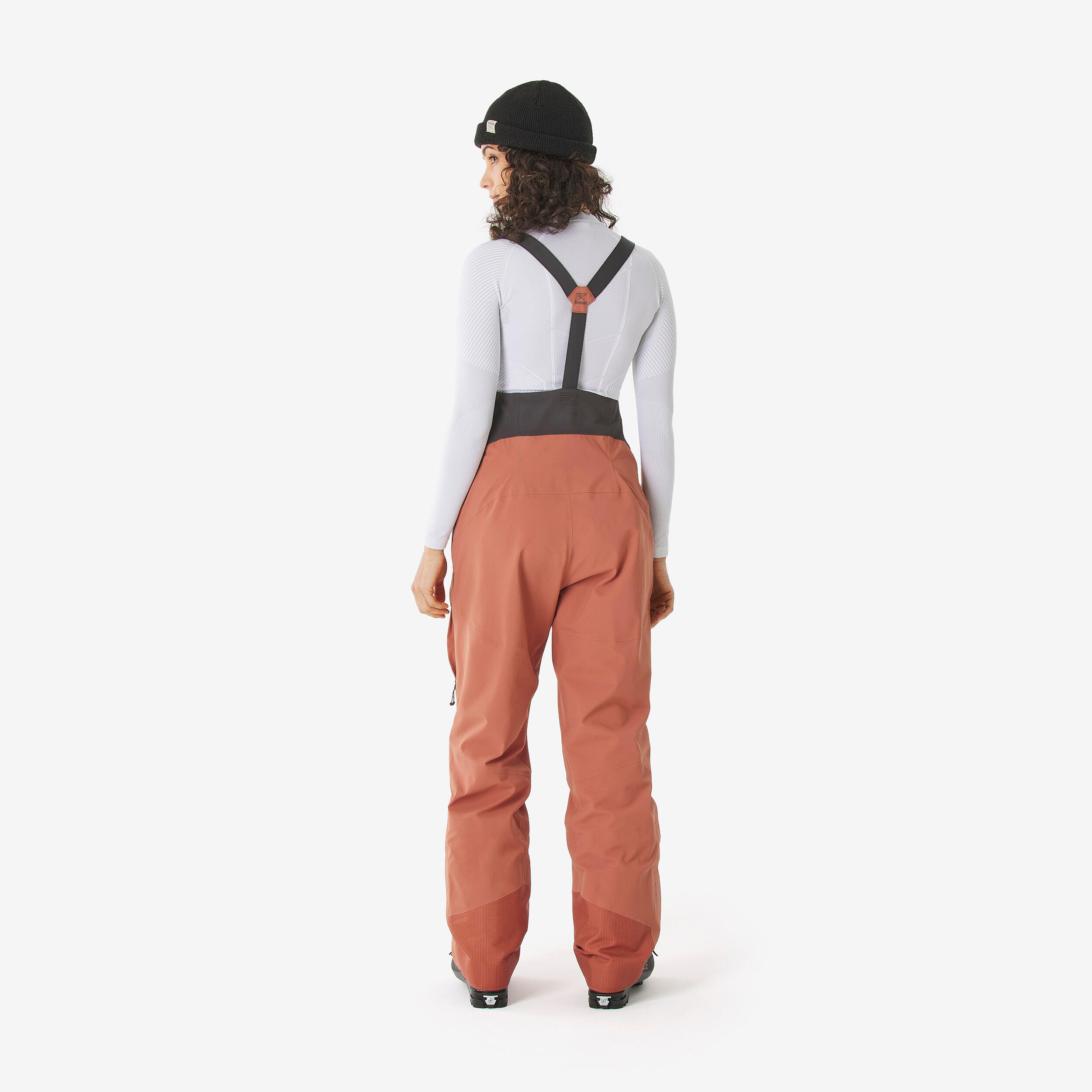 FR900 women's breathable freeride ski trousers - brown