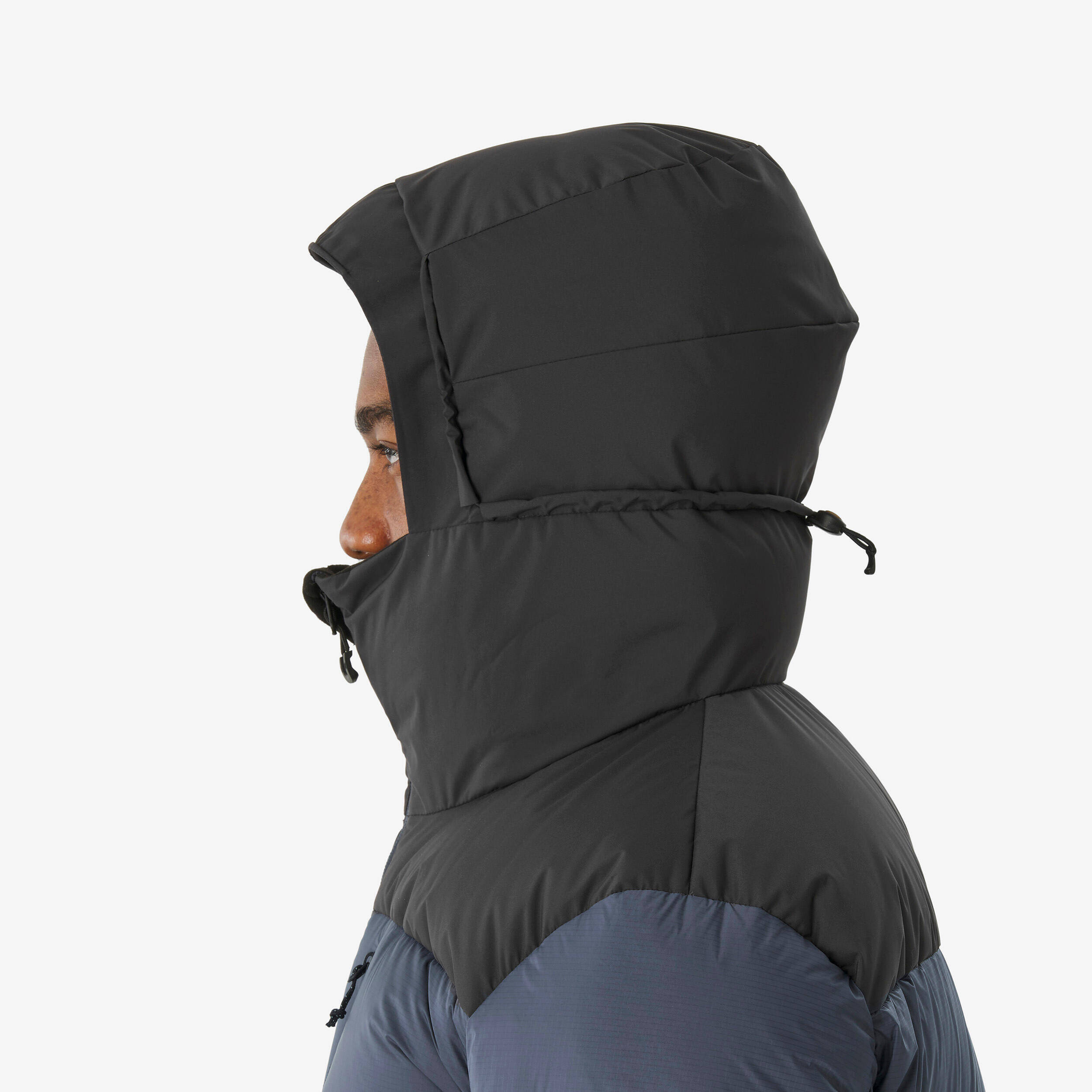 Men’s Hooded Down Jacket -20°C, MT900 - Grey -  4