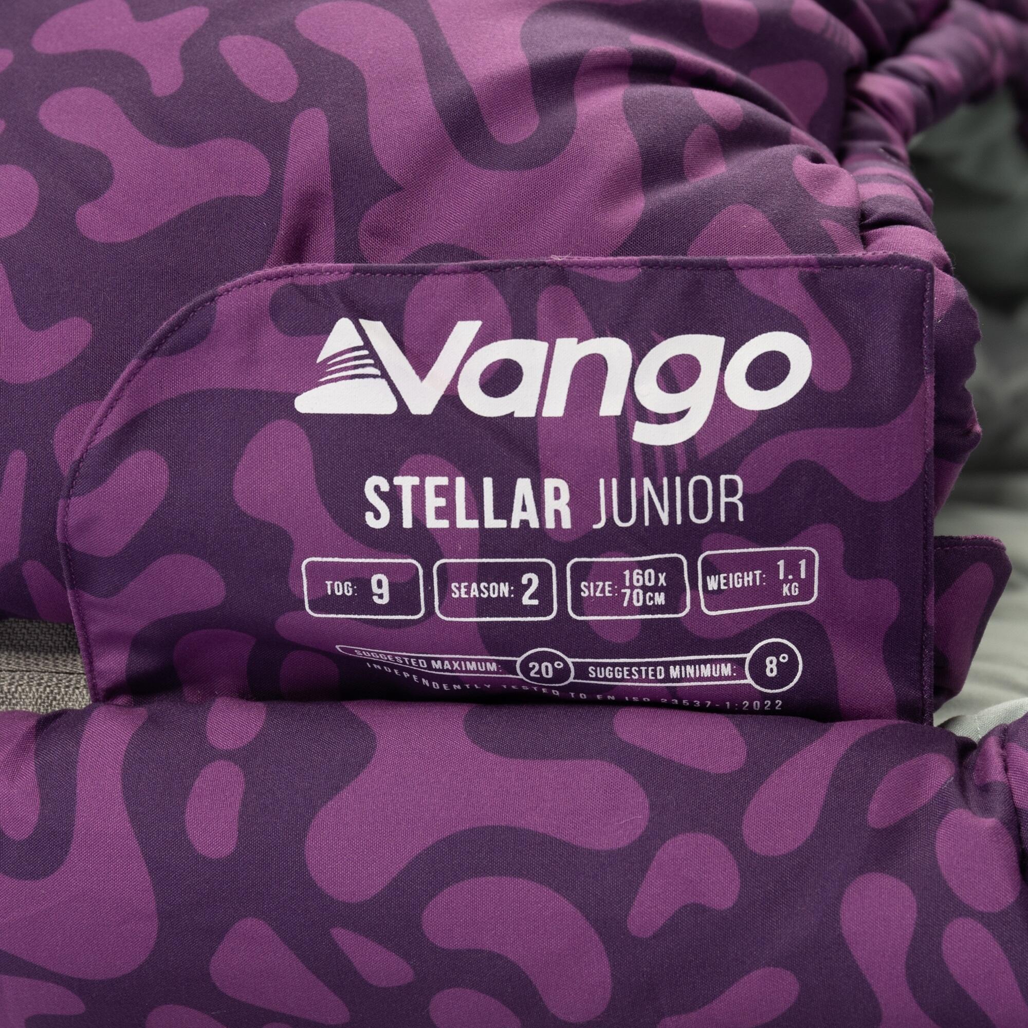 Vango Stellar Junior Sleeping Bag Purple VANGO Decathlon