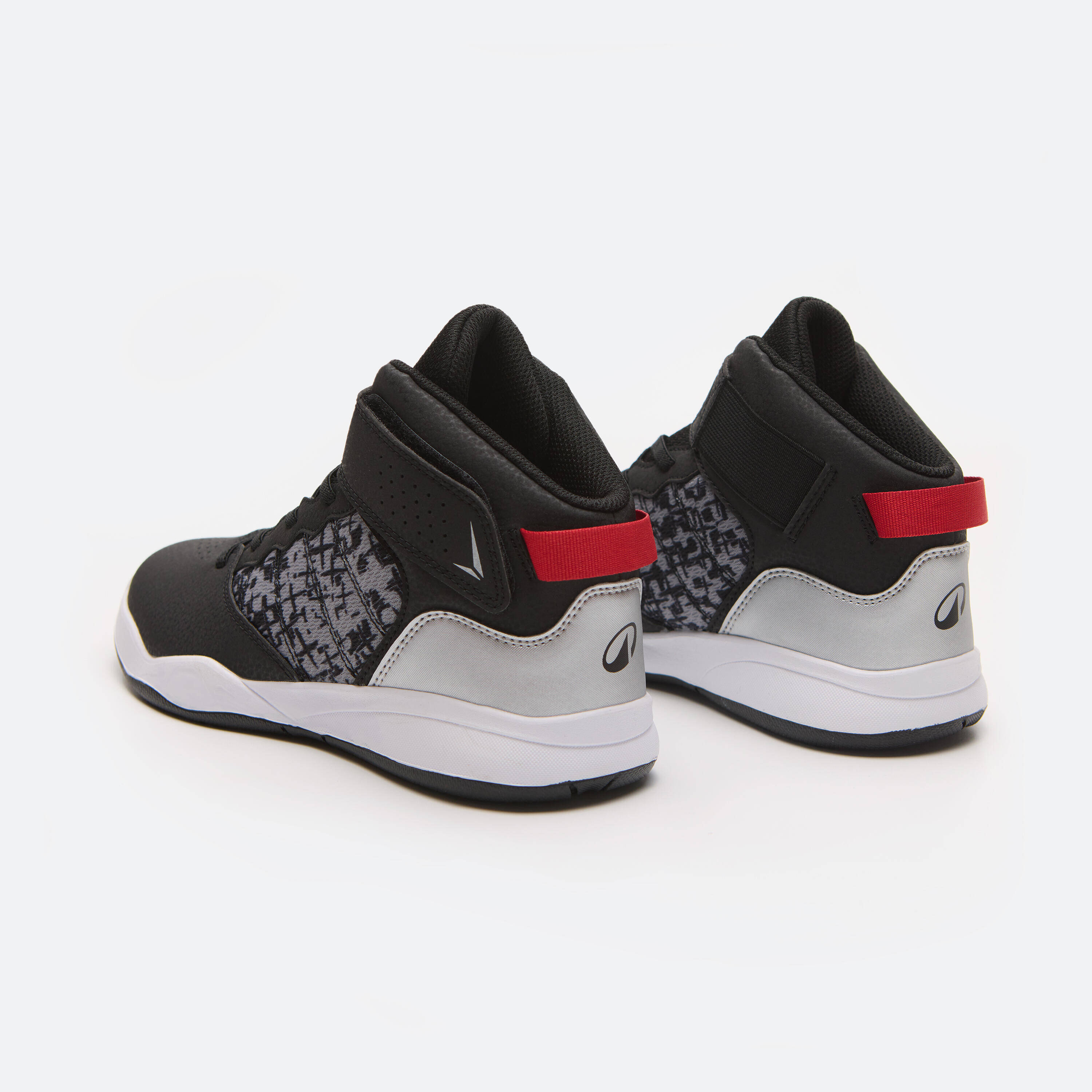 Kids Mid-Rise Beginner Basketball Shoes SE100 - Black -  3