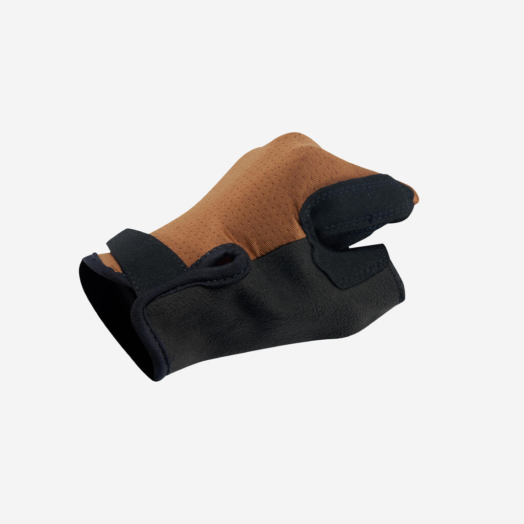 Fahrradhandschuhe 900 braun 