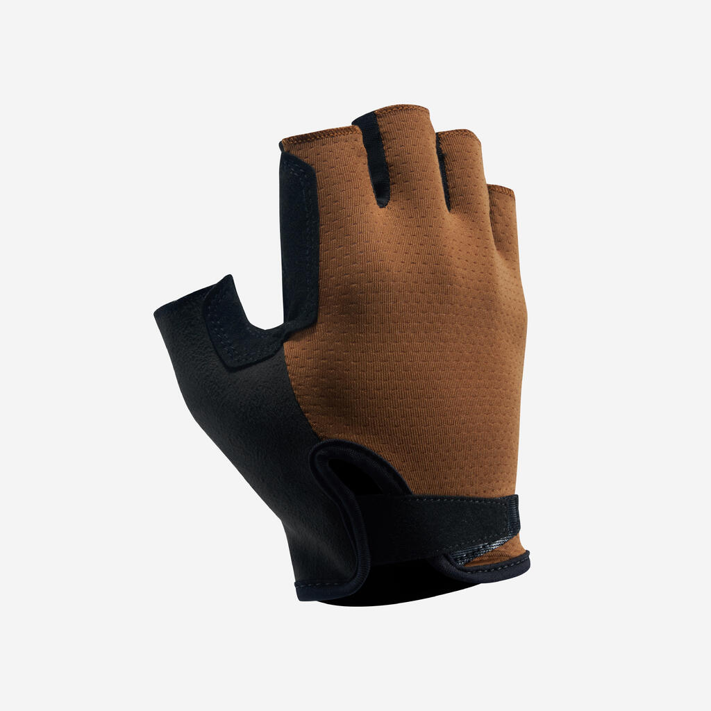 Fahrradhandschuhe 900 braun 
