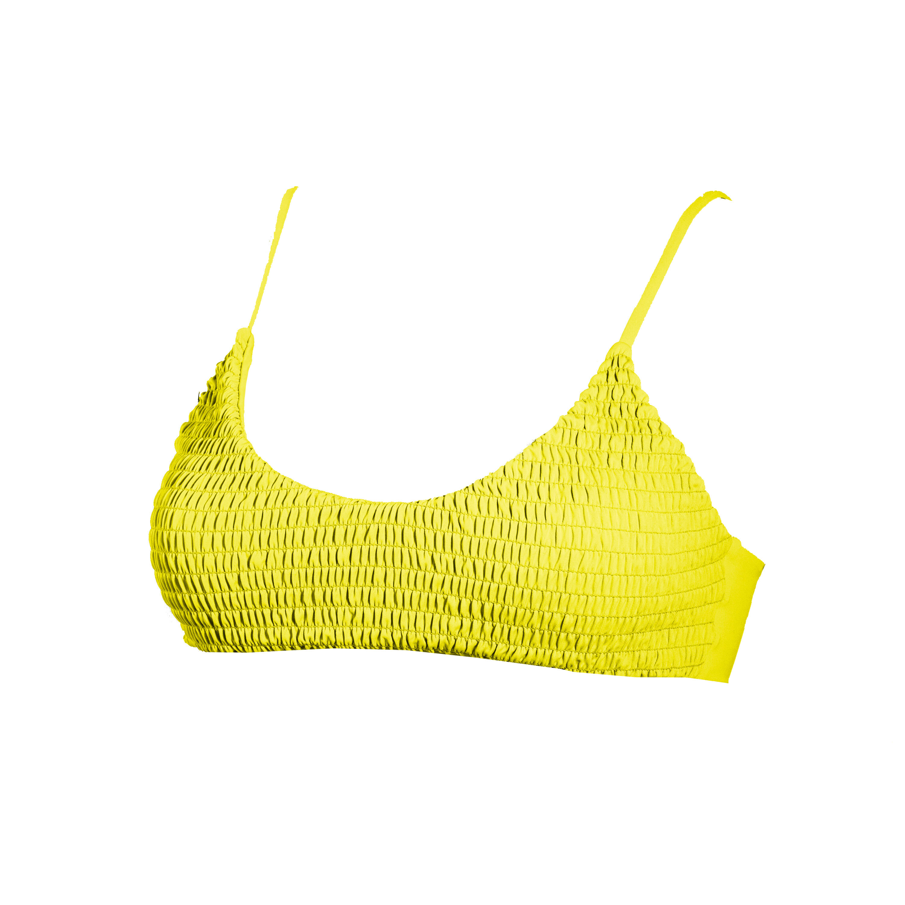 Top Biquini Dona Brasier Groc 3/4