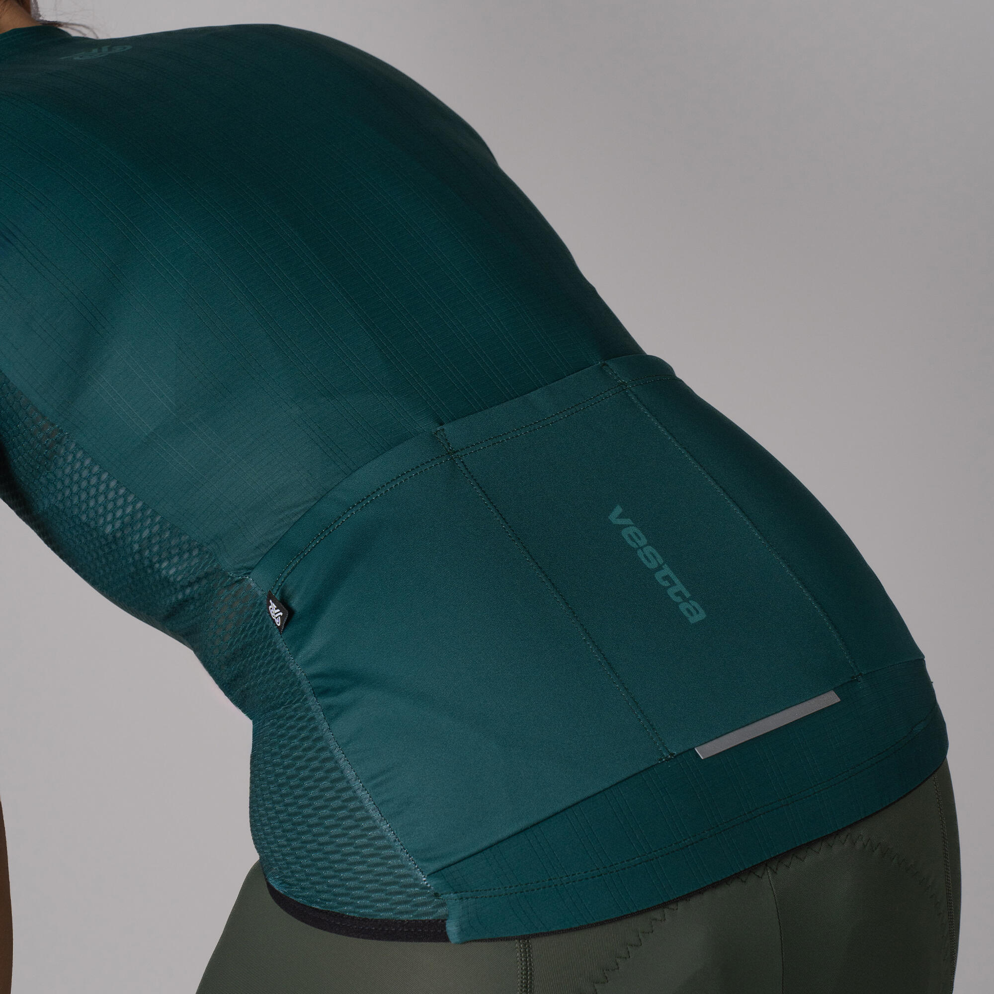Maillot ciclismo manga corta Vestta Pro Plus Jade verde 8/8