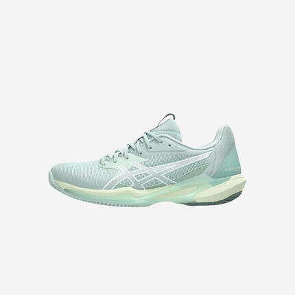 Zapatillas Tenis Tierra Batida Asics Gel Solution Speed FF 3 Mujer Verde claro