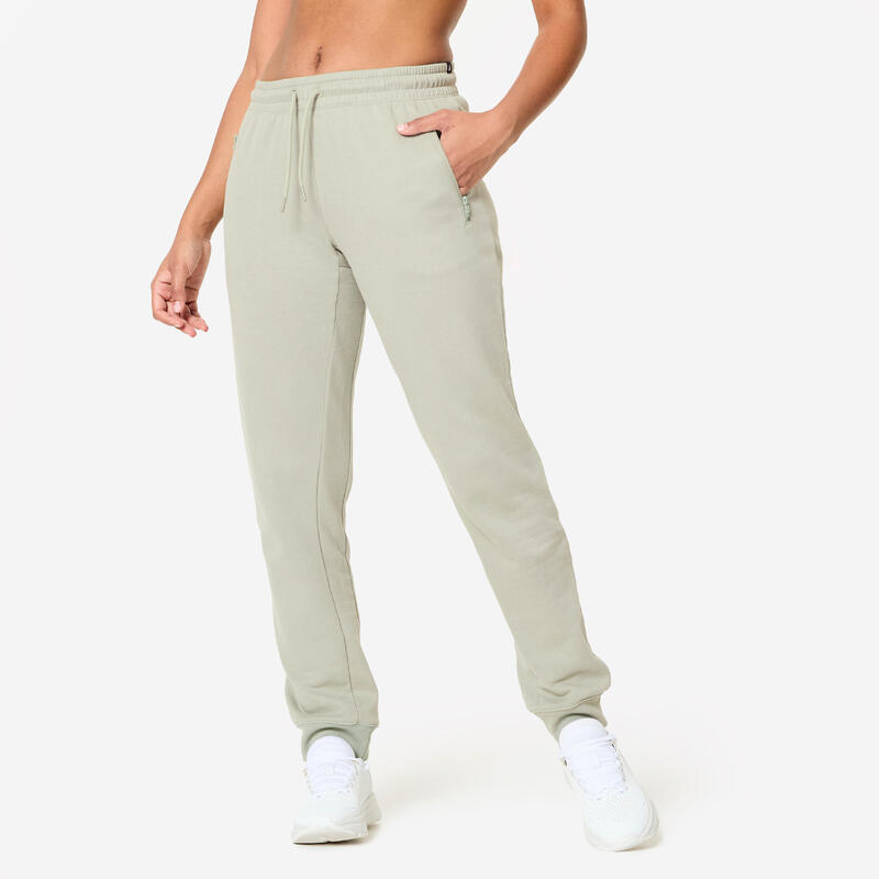 Pantalon de trening slim Verde Damă