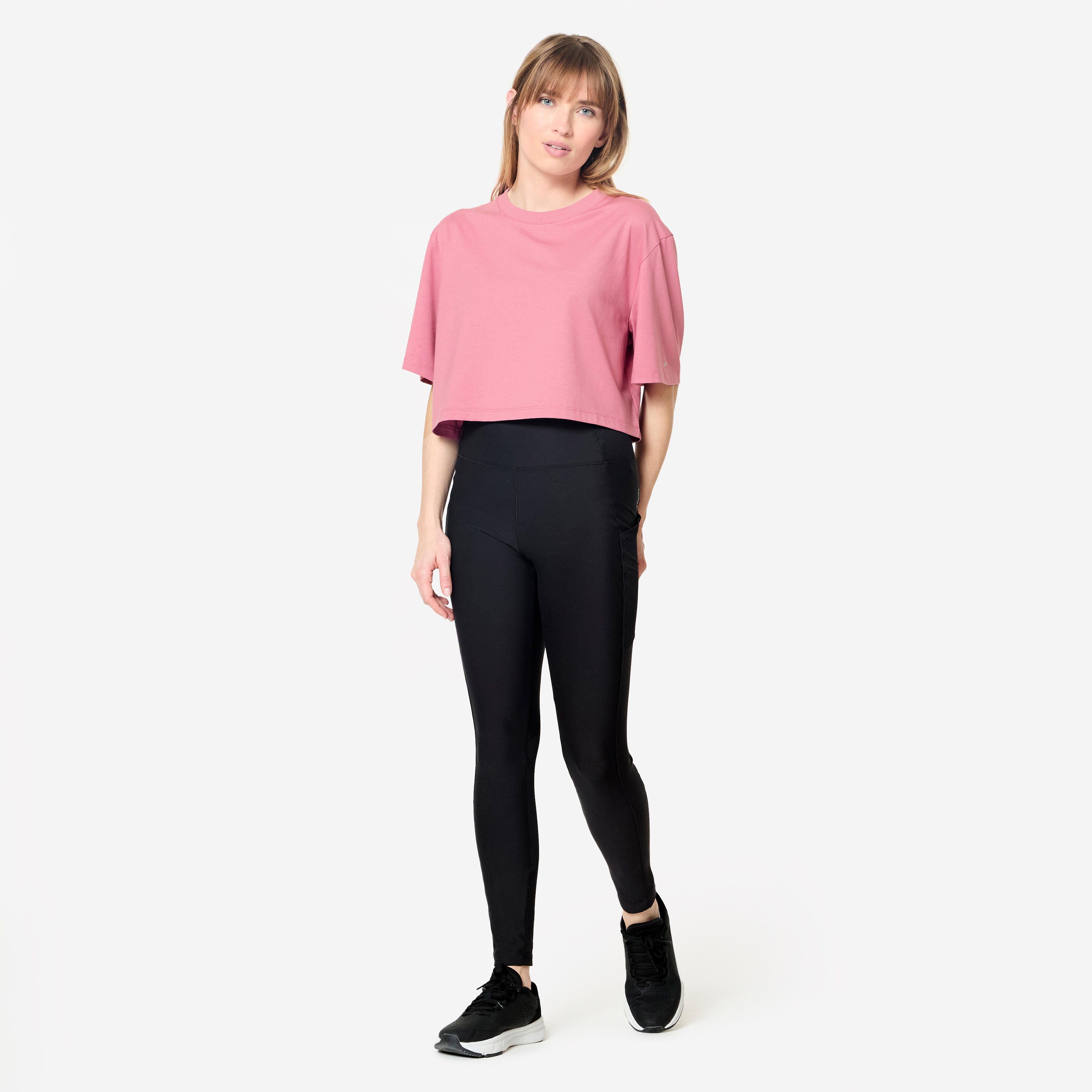 Women's Cropped T-Shirt, 520 - DOMYOS