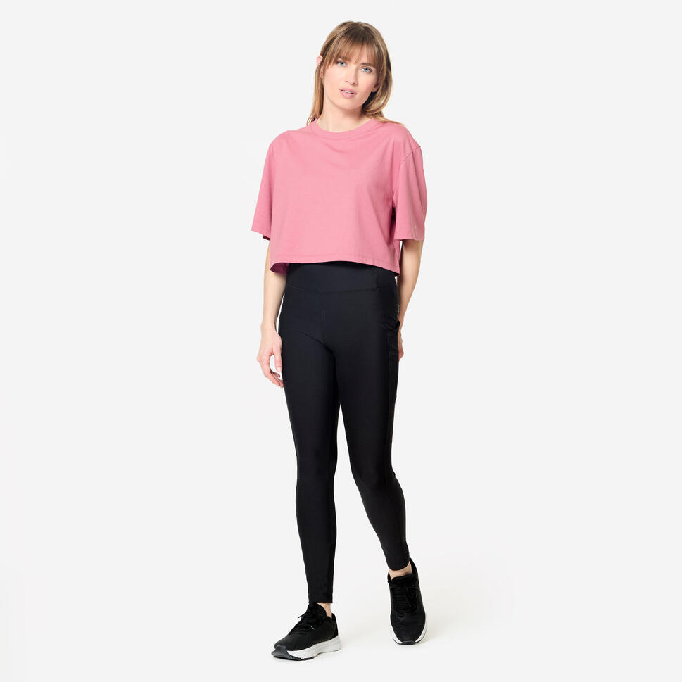 Koszulka damska Domyos Gym & Pilates crop
