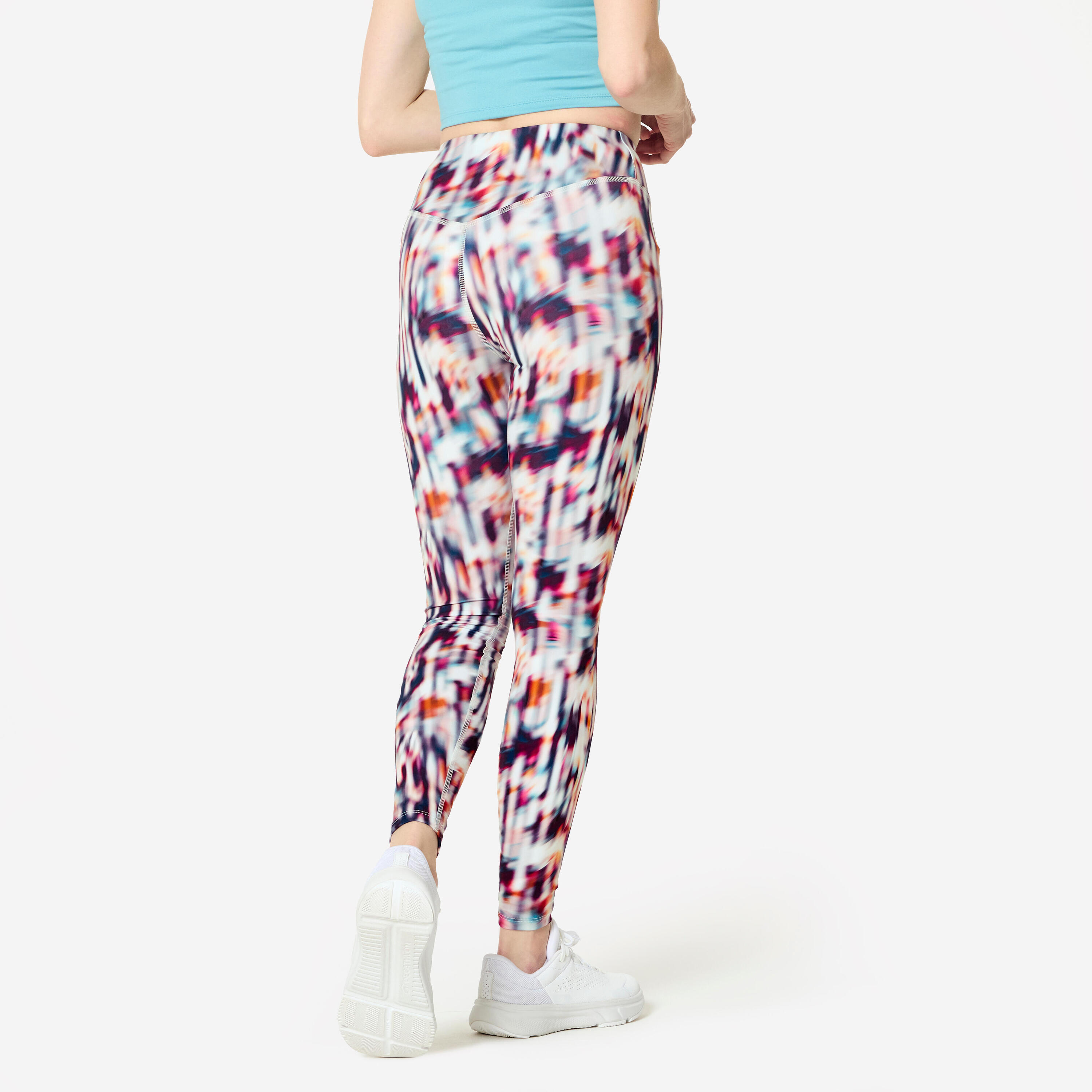 Women's High-Waisted Cardio Fitness Leggings - Beige 3/6