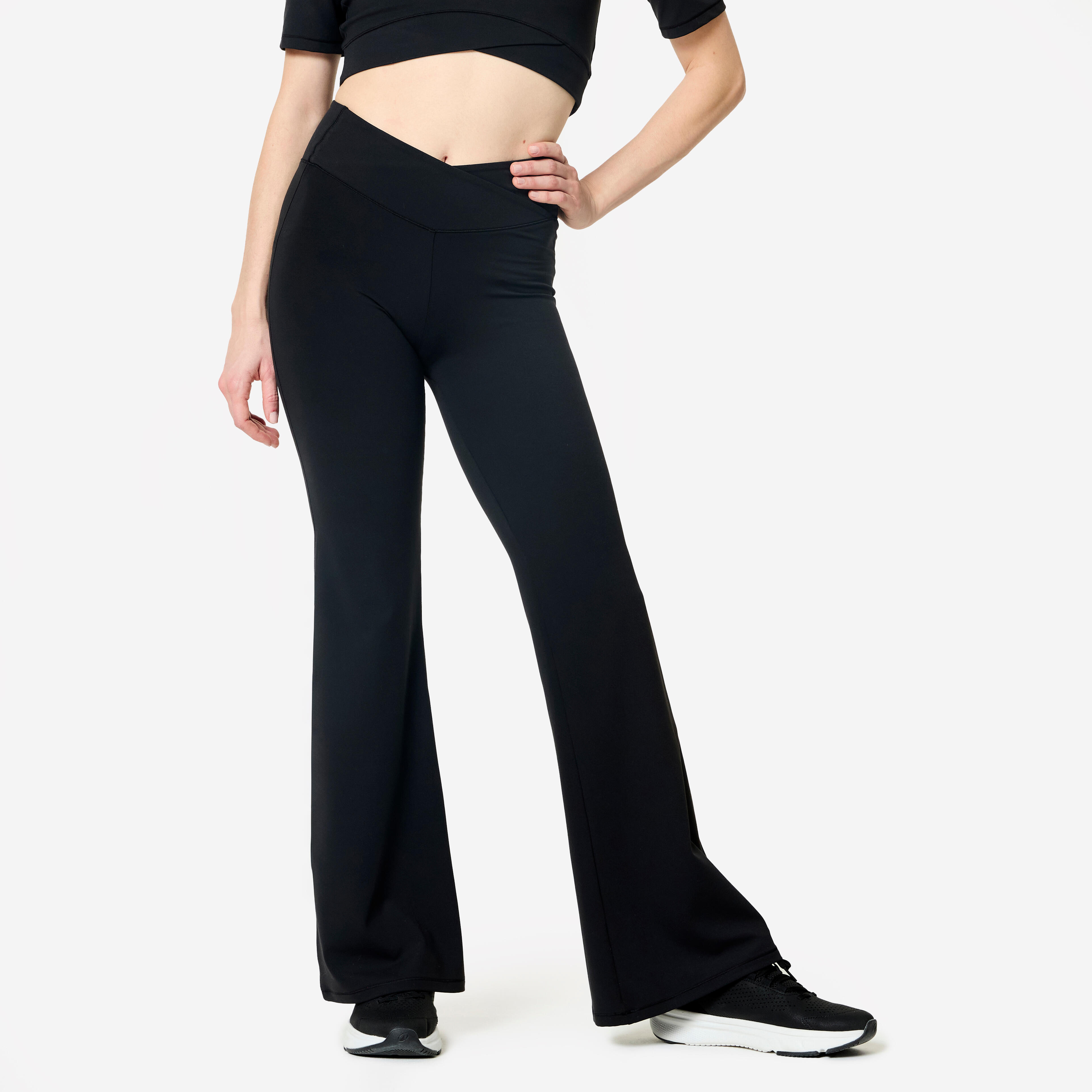 Colanți extensibili fitness Negru Damă