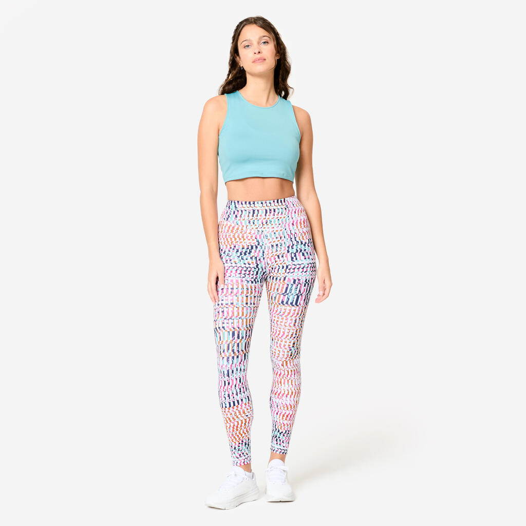 Women's Fitness Cropped Tank Top - Blue