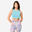 Maiou crop top fitness Albastru Damă