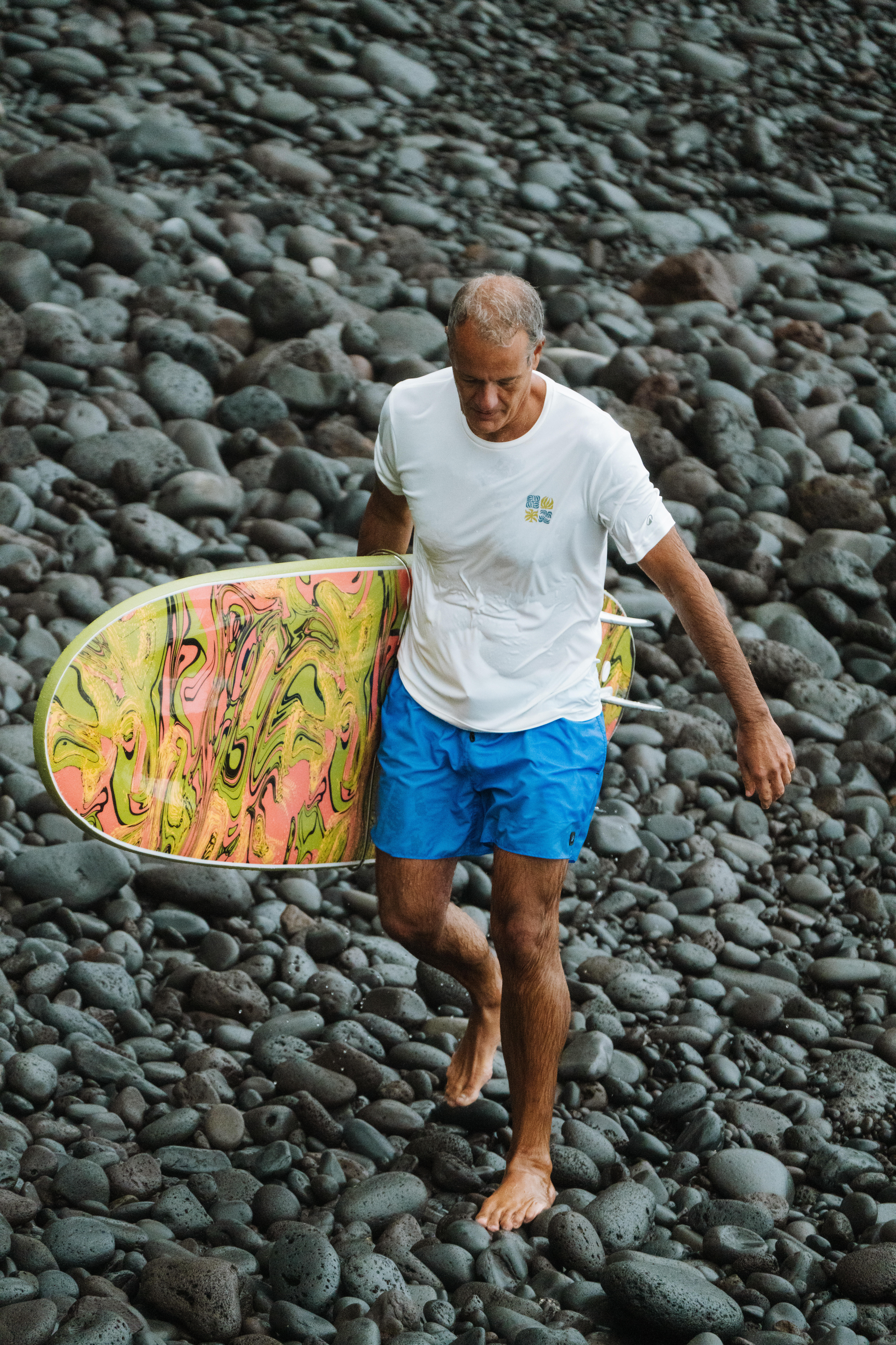 Men's Short-Sleeved UPF50+ Surfing Rash Guard - OLAIAN