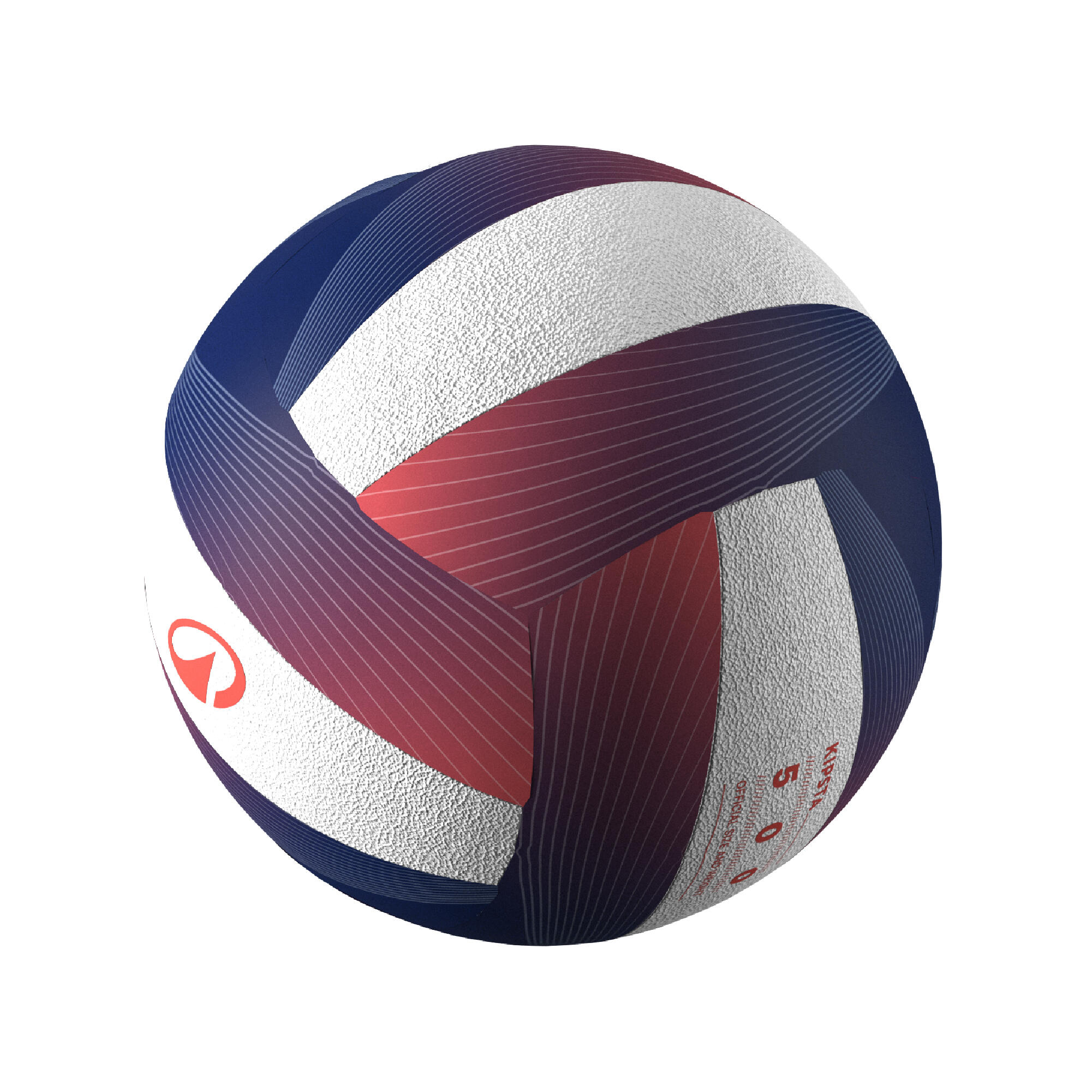 Pallone pallavolo VB500 bianco-blu-rosso 6/13