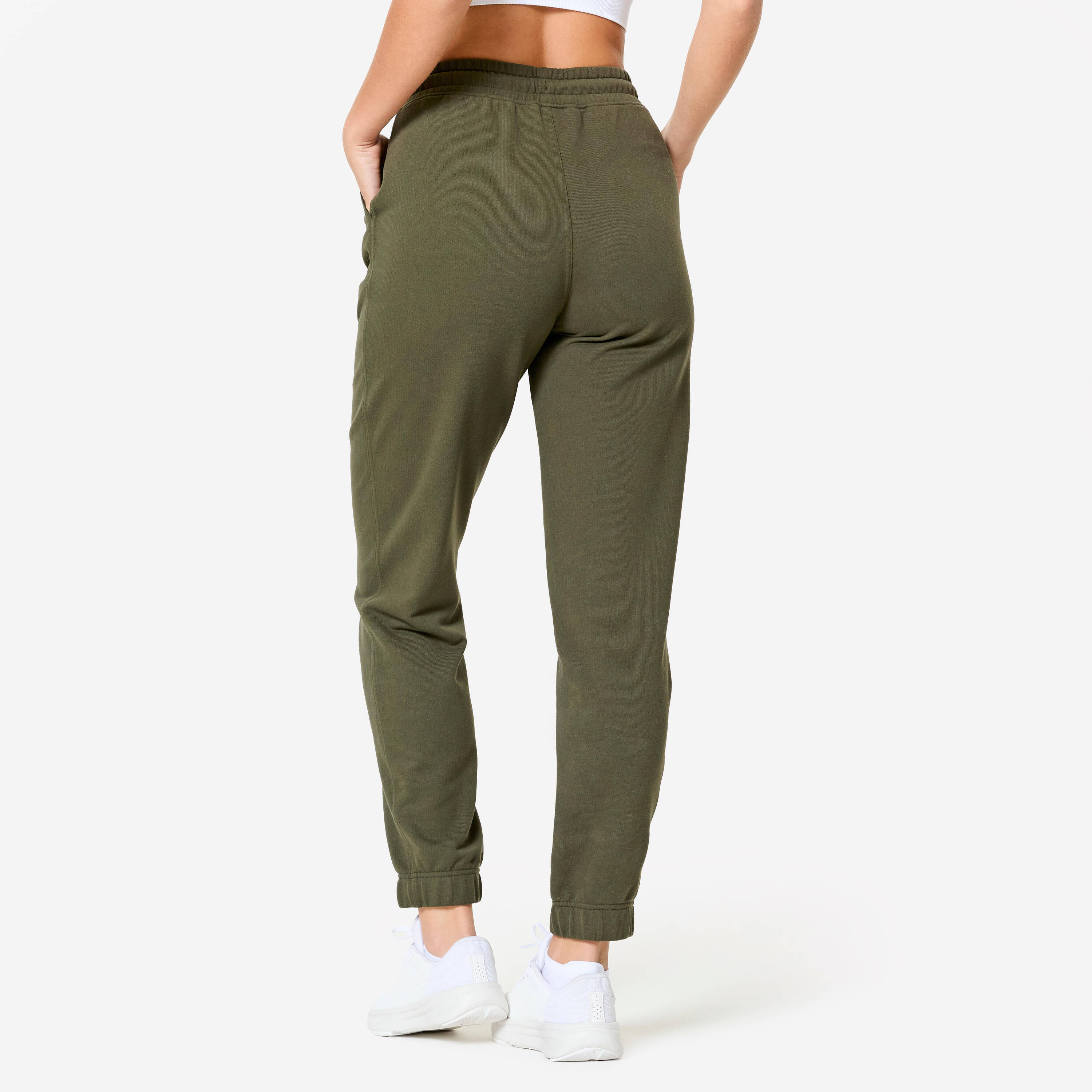 Women's Cotton Joggers - Green -  4