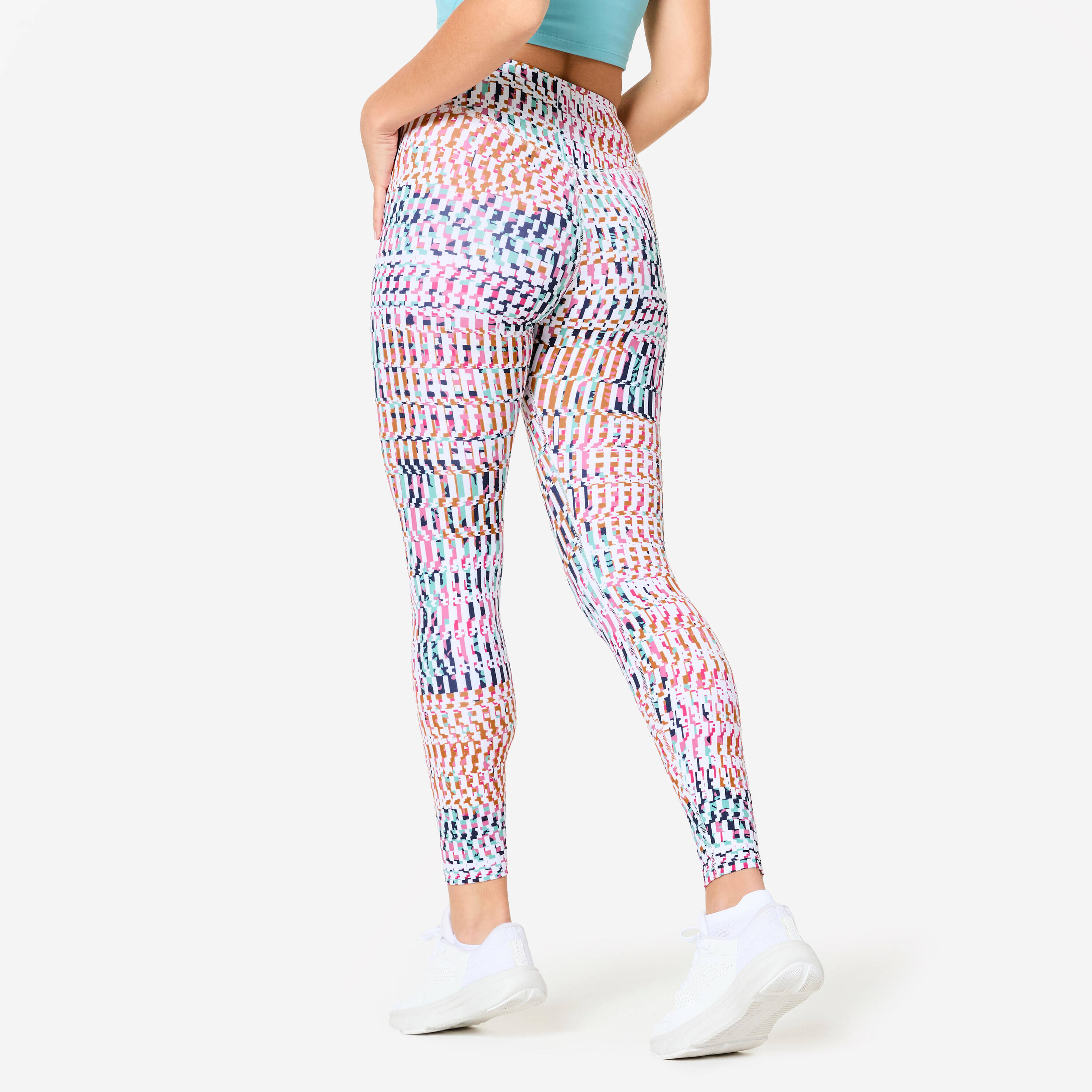 Women's High-Waisted Fitness Cardio Leggings - Print -  4