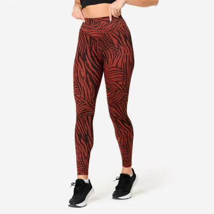 Legging taille haute fitness cardio femme imprimé