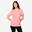 Tricou fitness din bumbac provenit din material reciclat Roz Damă