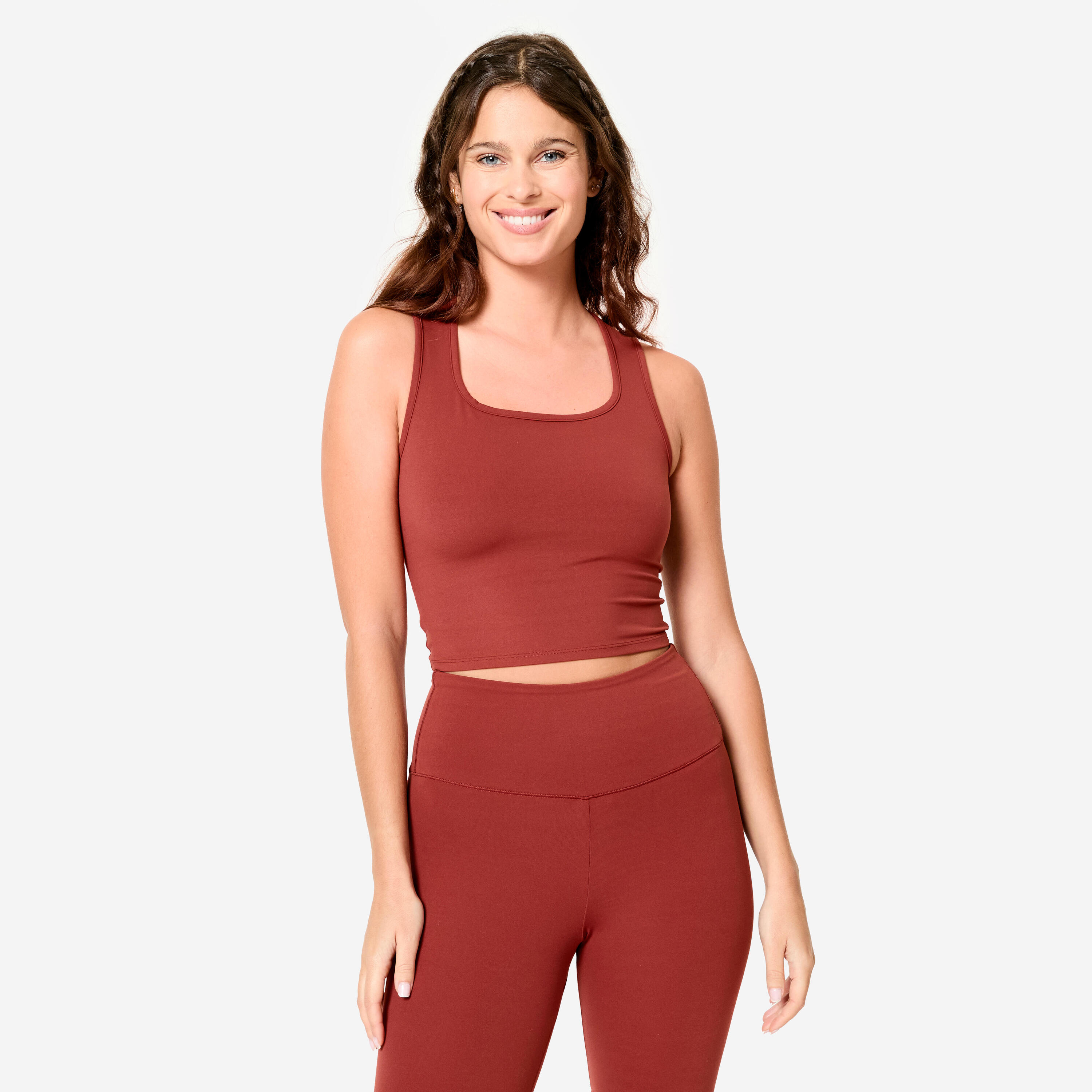 DECATHLON Canotta donna palestra slim fit traspirante