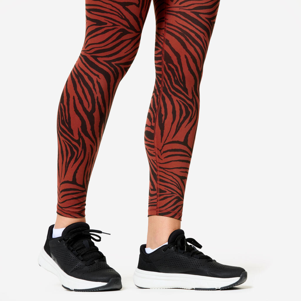 Women's High-Waisted Cardio Fitness Leggings - Brown
