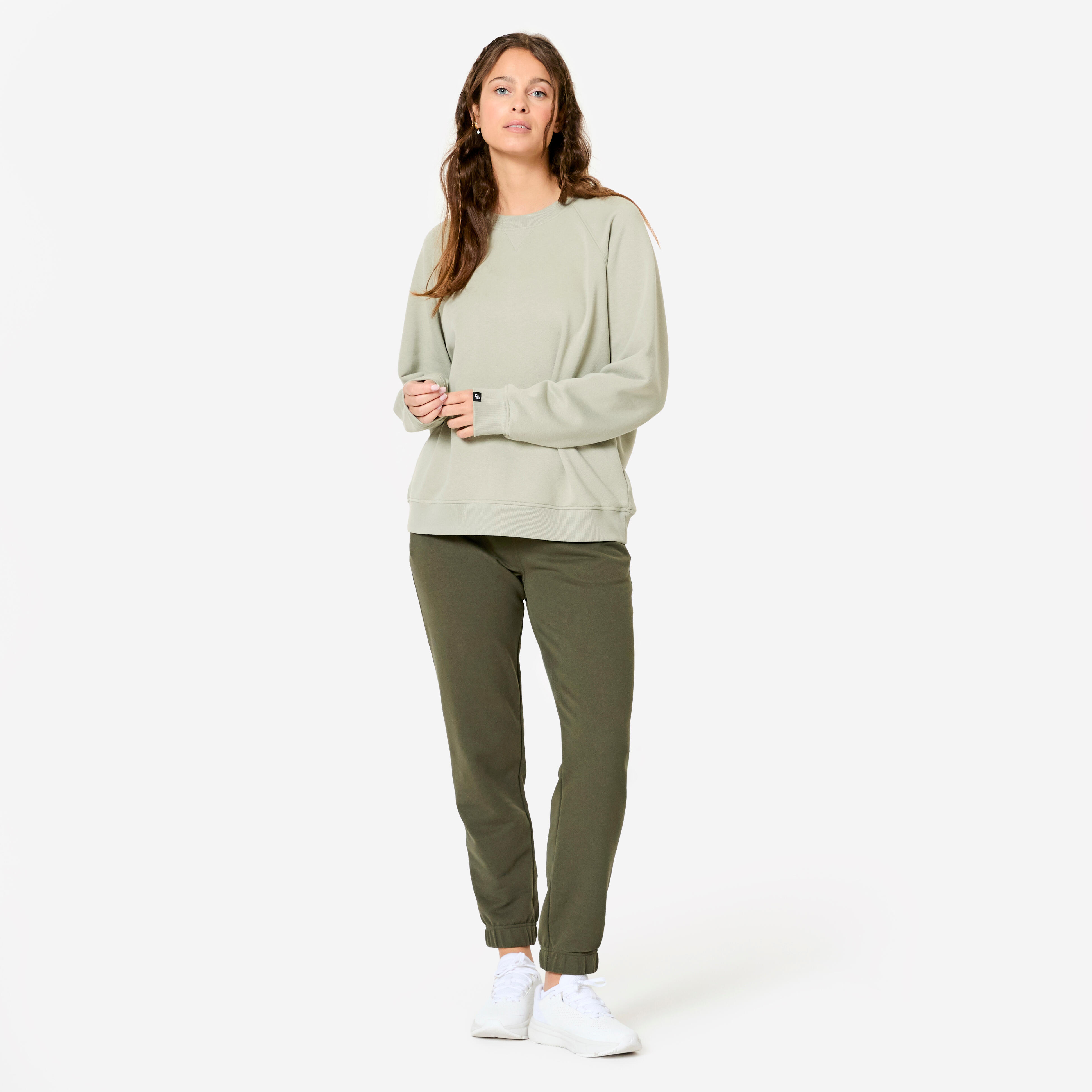 Women's Cotton Joggers - Green