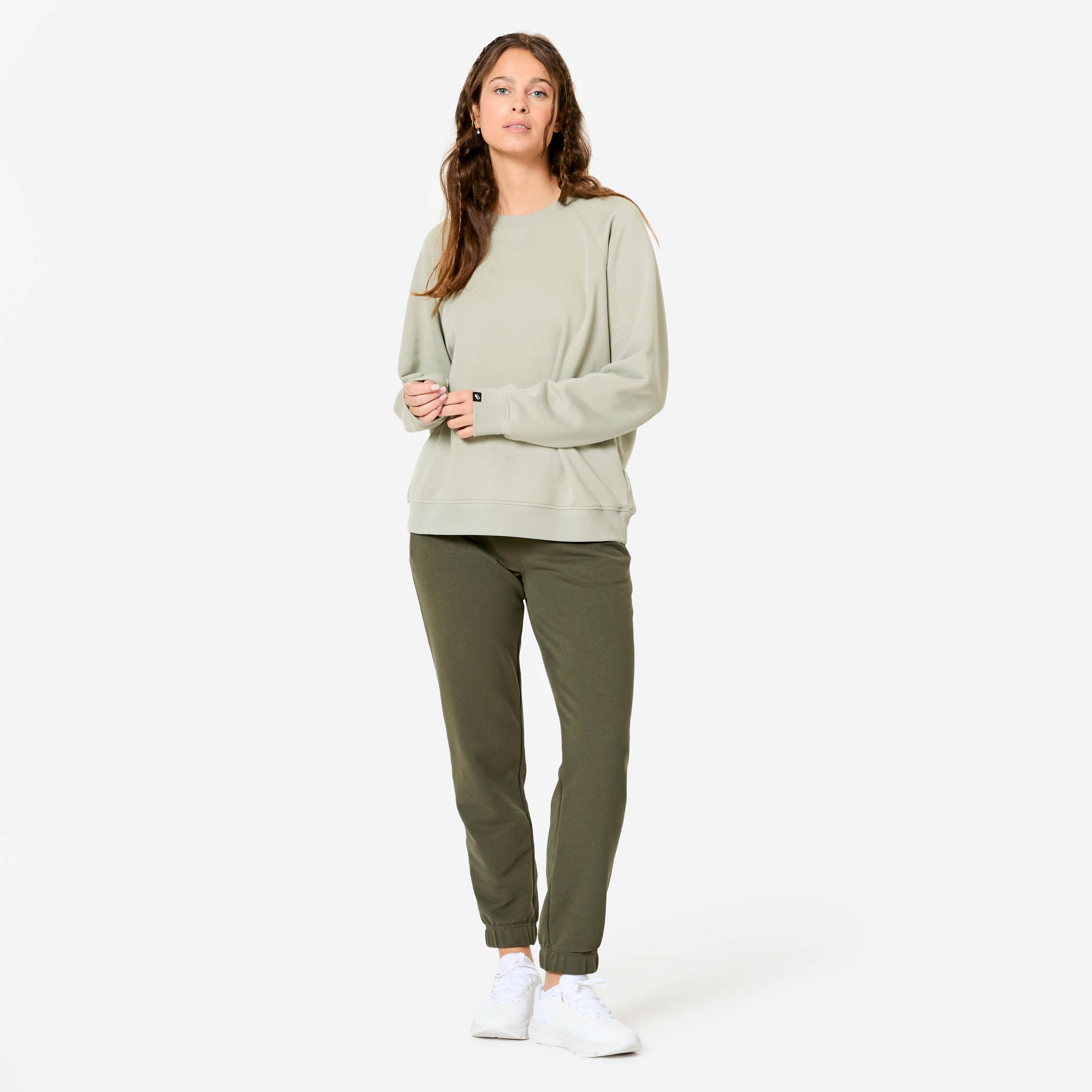 Women's Cotton Joggers - Green -  3