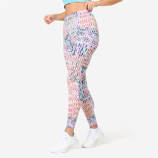 Legging taille haute fitness cardio femme imprimé