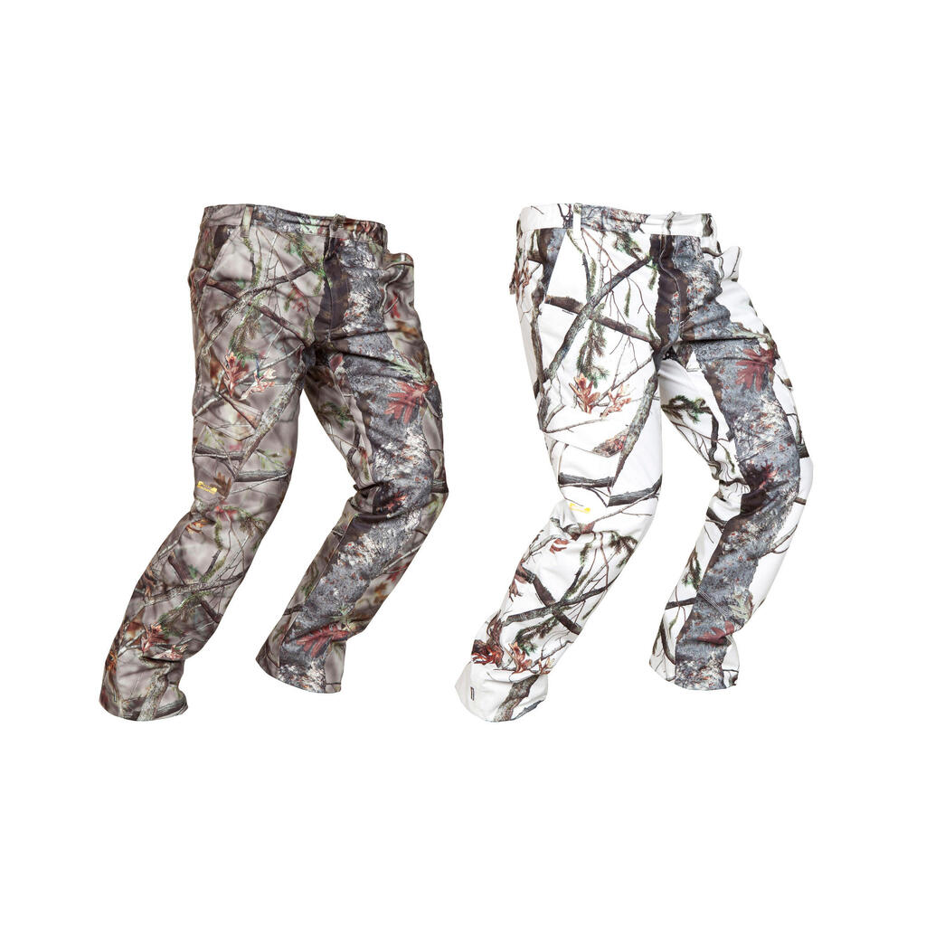 Jagdhose 520 wasserdicht warm Camouflage/weiss 