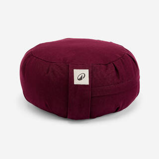 Yoga & Meditation Round Zafu Cushion - Burgundy