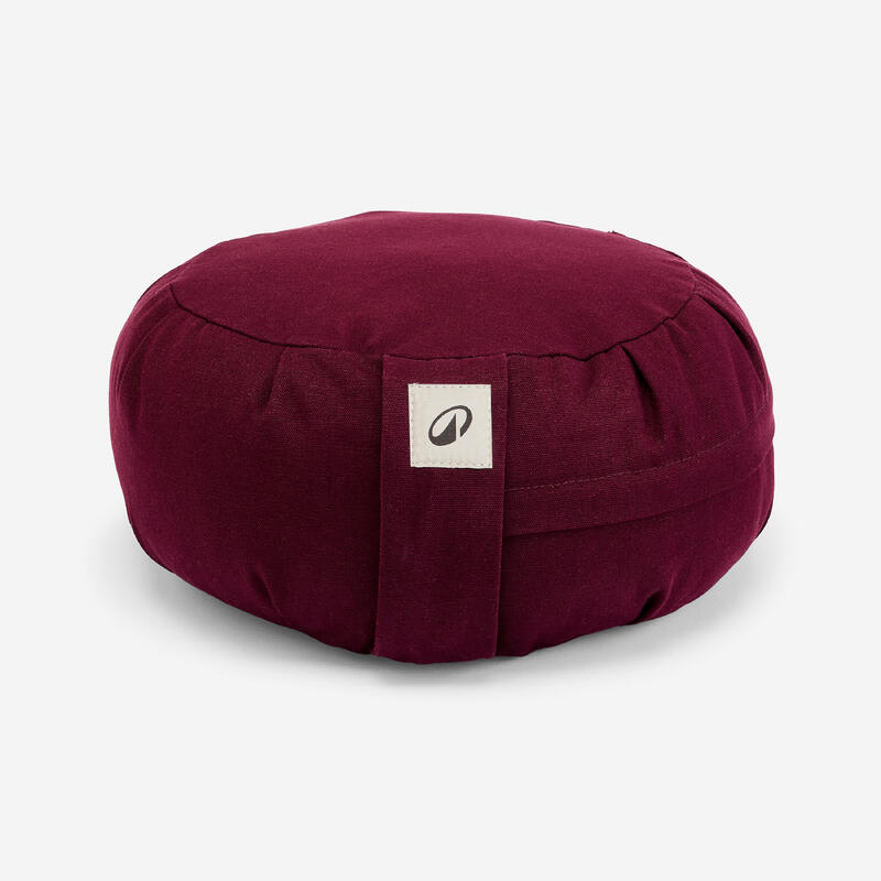 Almofada Redonda Zafu de Yoga e Meditação, Bordô