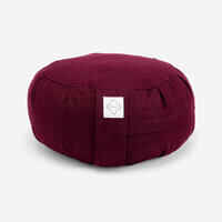 Yoga & Meditation Round Zafu Cushion - Burgundy