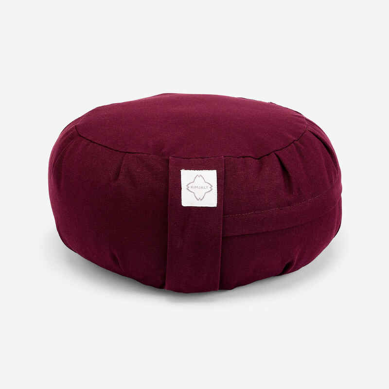 Yoga & Meditation Round Zafu Cushion - Burgundy