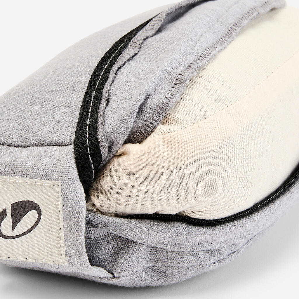 Yoga Pillow Block 23 cm x 14 cm x 7.5 cm - Grey