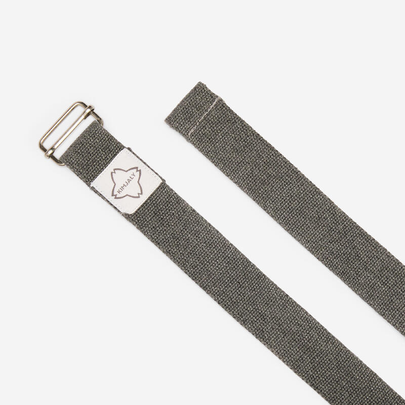Sangle de yoga 2,5 mètres, gris