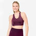 Women's Medium Support Racer Back Sports Bra with Cups - Grape Purple
