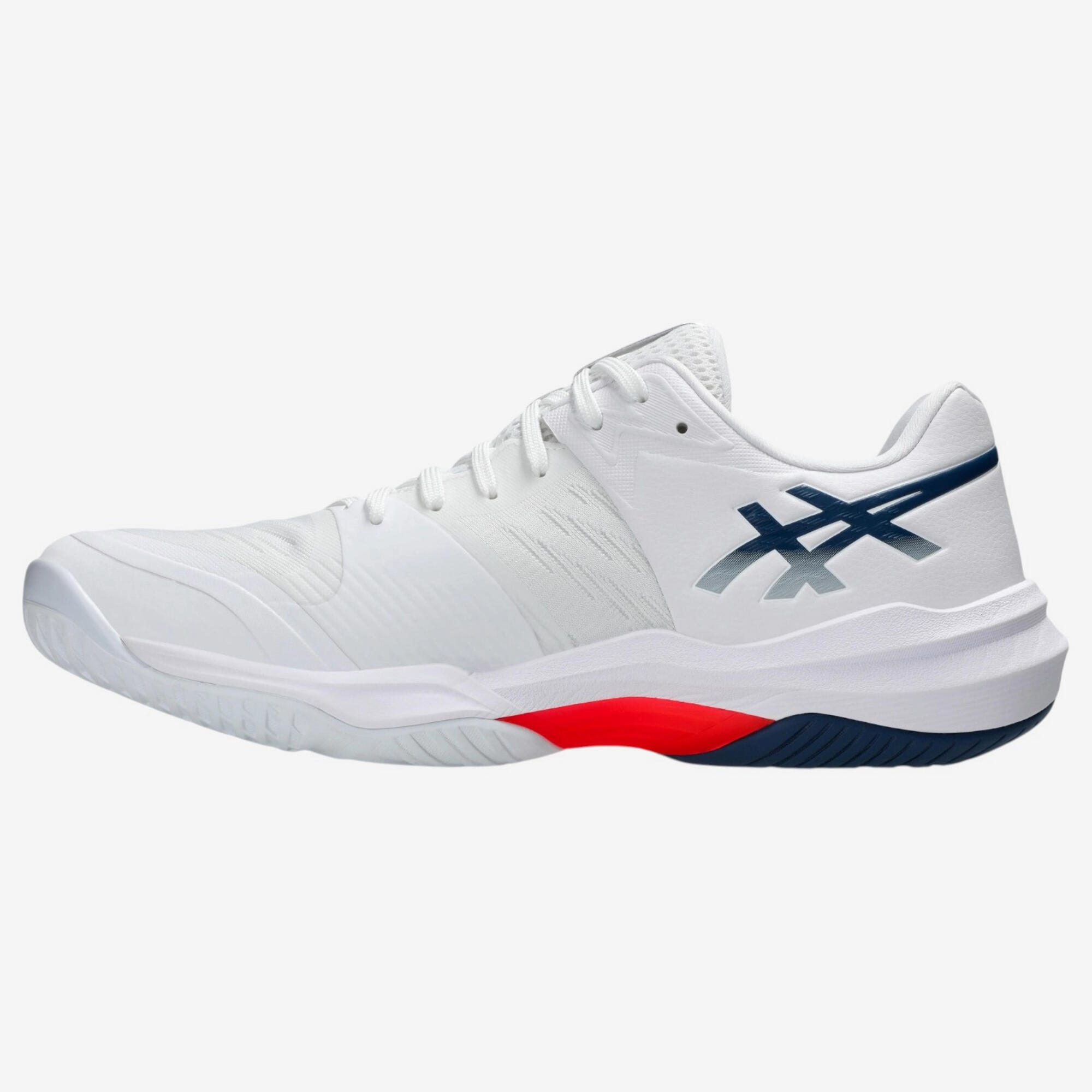 Chaussures de volleyball Adulte - ASICS Sky Elite FF3 Low blanc, bleu et rouge 2/4