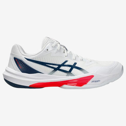 Zapatillas de voleibol Adulto - ASICS Sky Elite FF3 Low blanco, azul y rojo