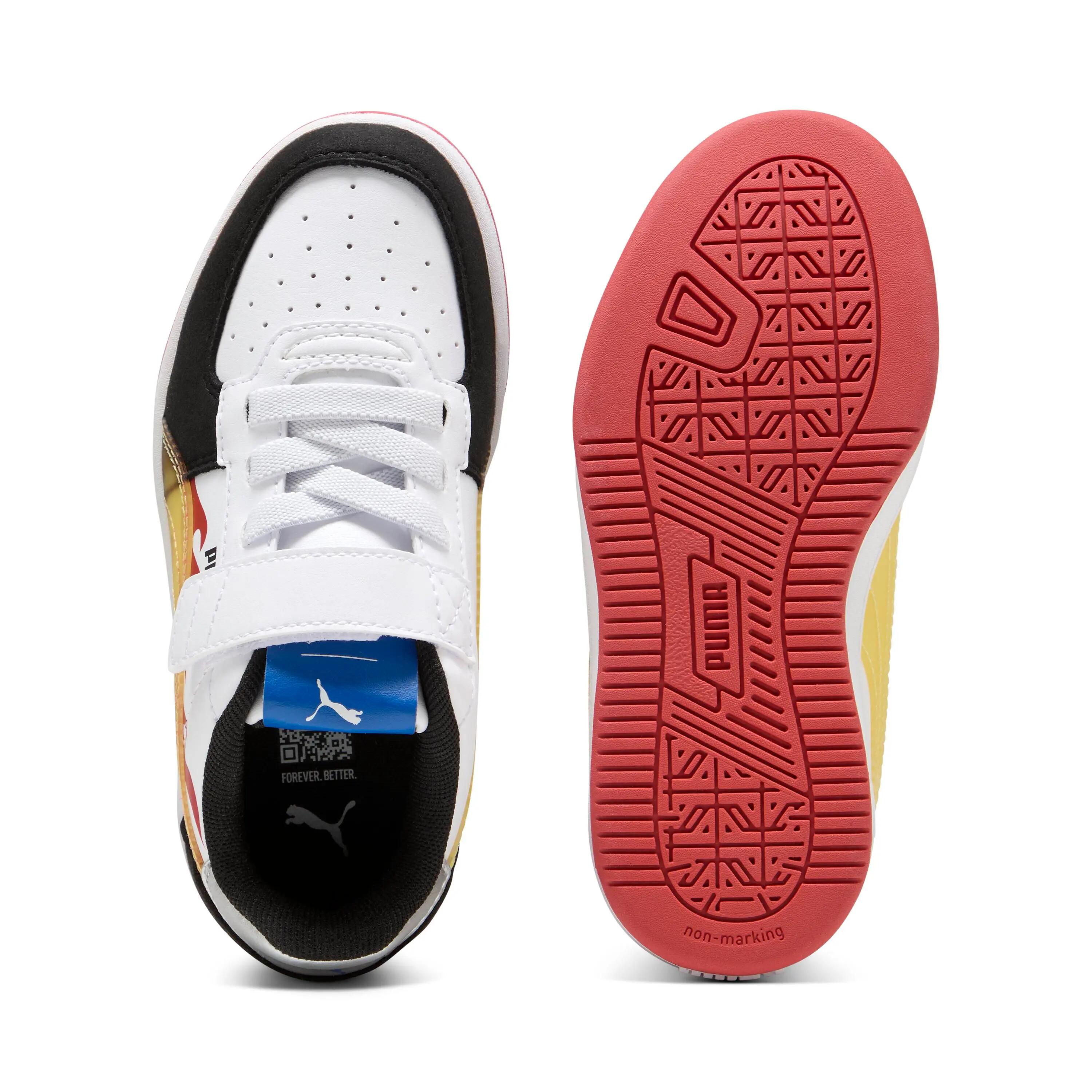 Încălțăminte Puma Caven 2.0 Hot Wheels Alb Negru Copii 4/6