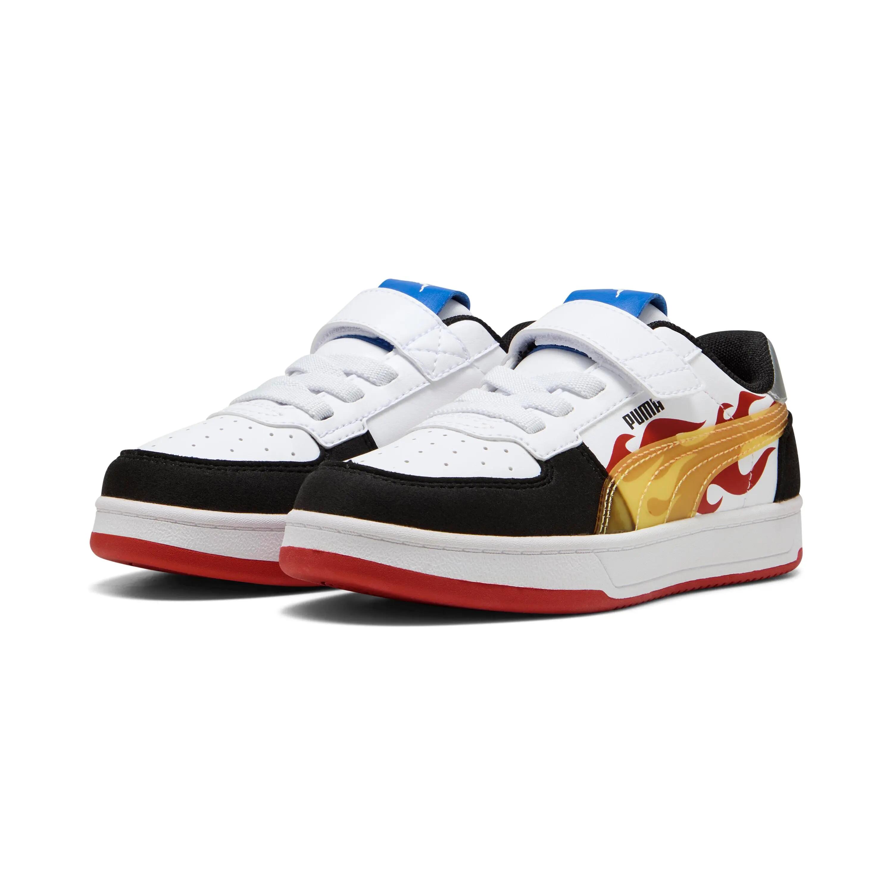 Încălțăminte Puma Caven 2.0 Hot Wheels Alb Negru Copii 2/6