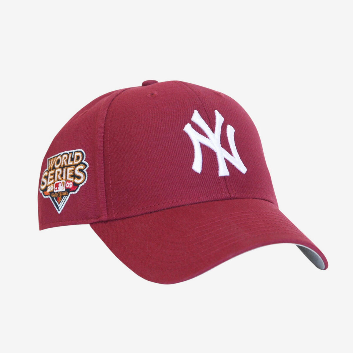 Casquette de Baseball Adulte - 47 Brand NY World Series 2009 bordeau