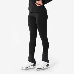 LEGGINGS ENTRENAMIENTO PATINAJE ARTÍSTICO ADULTO NEGRO