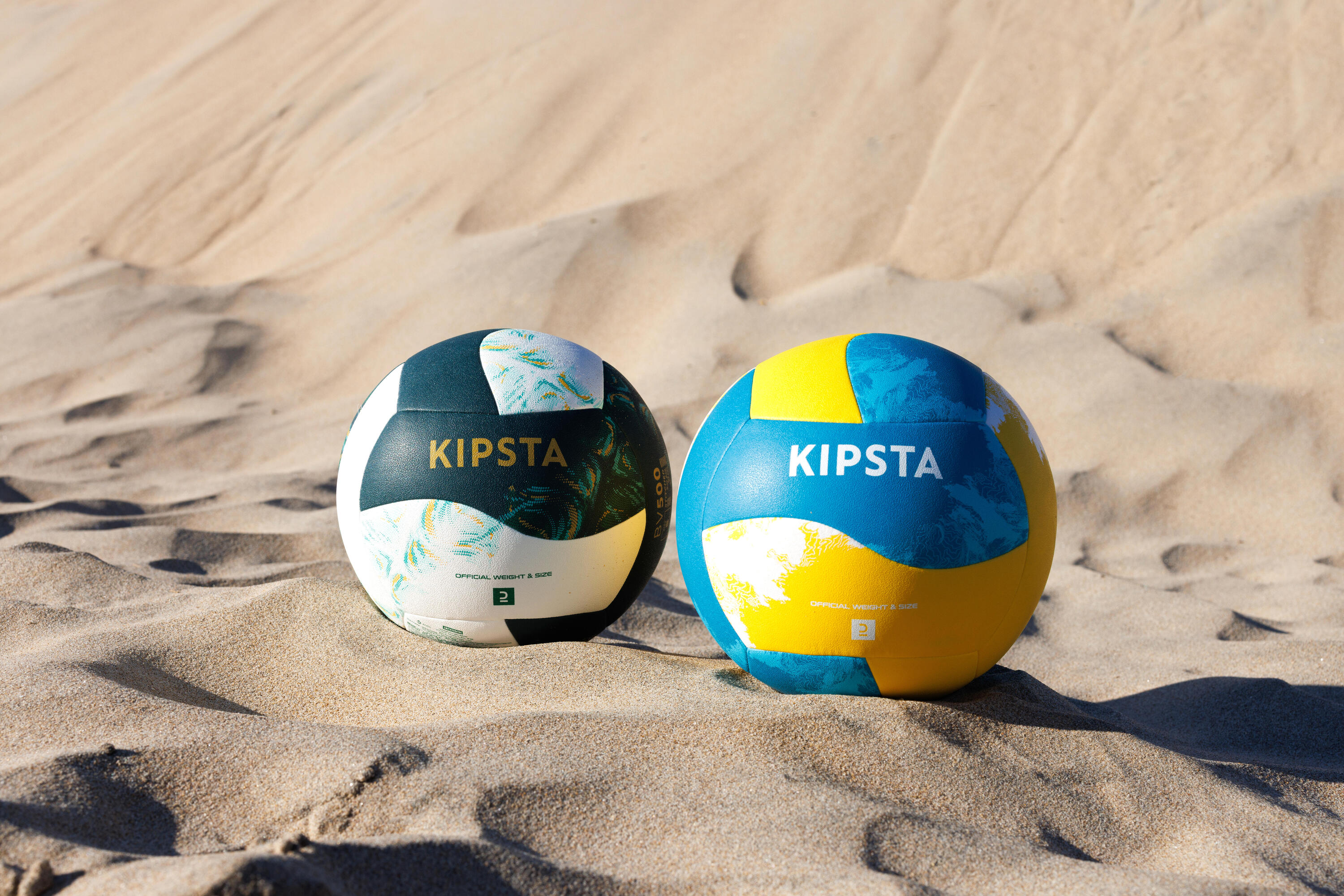 Beachvolleyball Replica Hybrid 500 gelb/blau  9/9