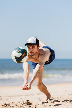 М'яч Replica для пляжного волейболу гібридний зелений/білий