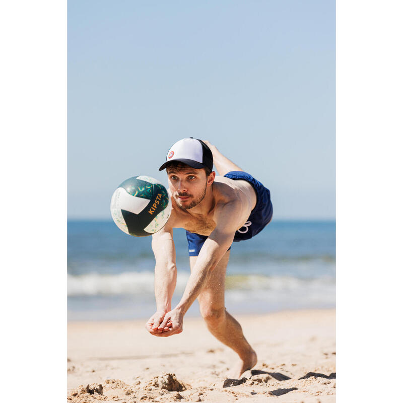 BALLON DE BEACH VOLLEY REPLICA HYBRIDE VERT BLANC