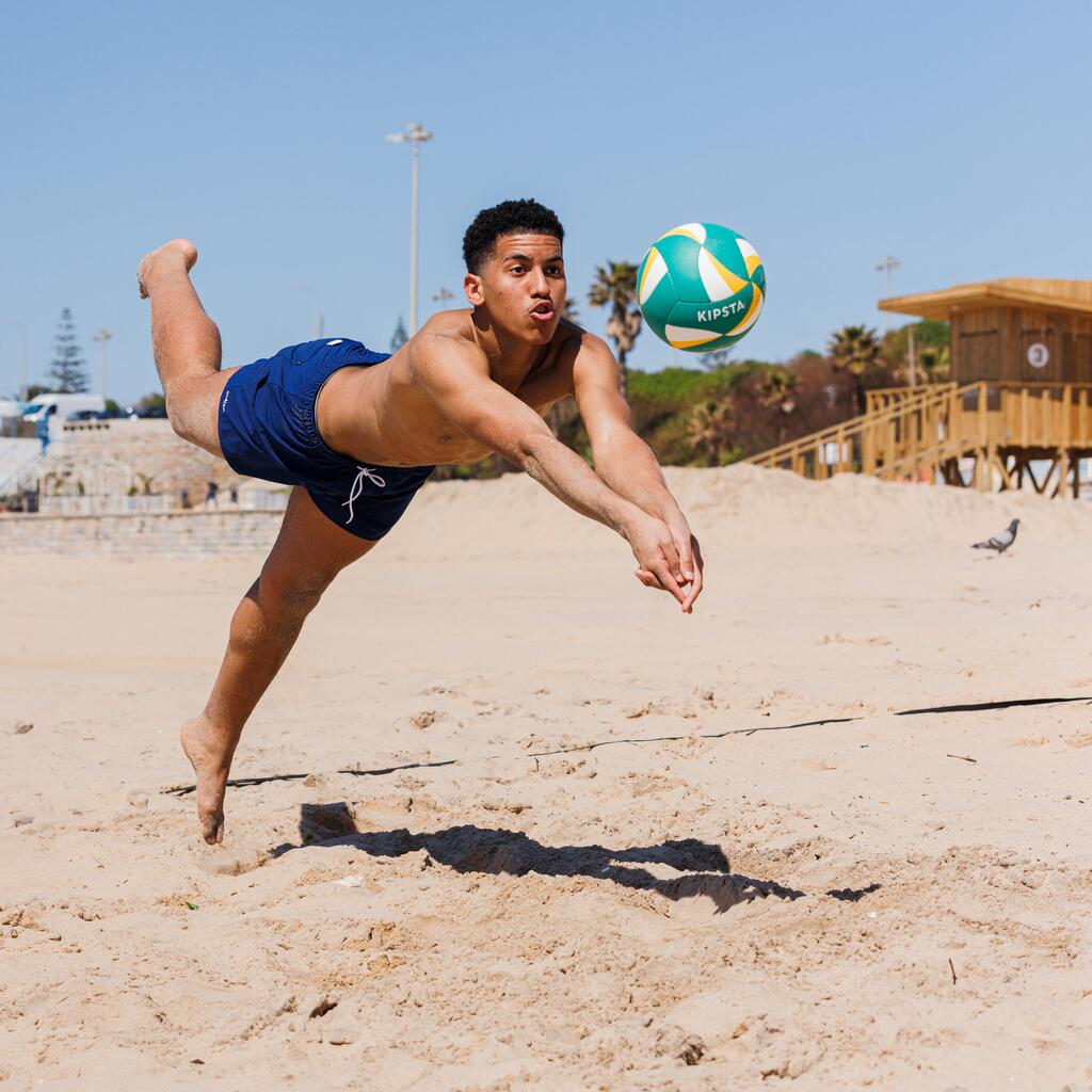 Paplūdimio tinklinio kamuolys „BVB900 FIVB“, žalias, geltonas