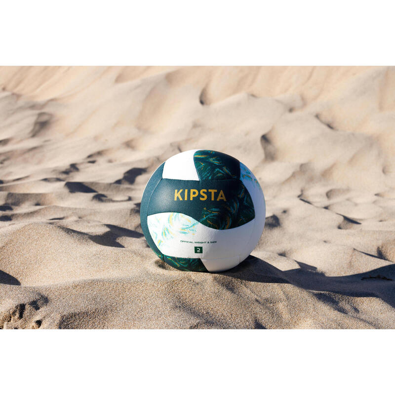BALLON DE BEACH VOLLEY REPLICA HYBRIDE VERT BLANC