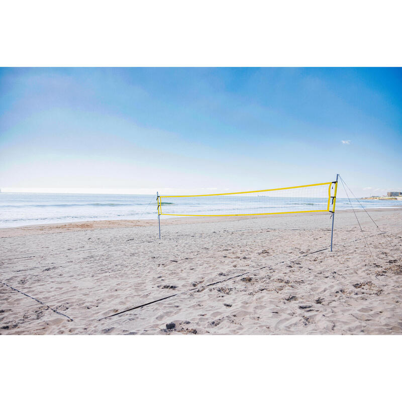 Conjunto de Voleibol de Praia - Dimensões oficiais - BV900 Amarelo