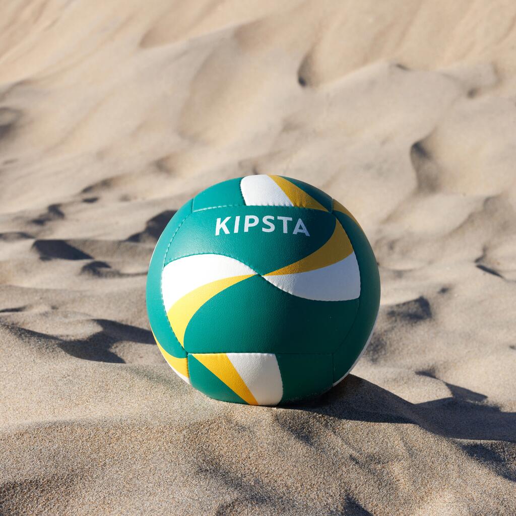 Paplūdimio tinklinio kamuolys „BVB900 FIVB“, žalias, geltonas