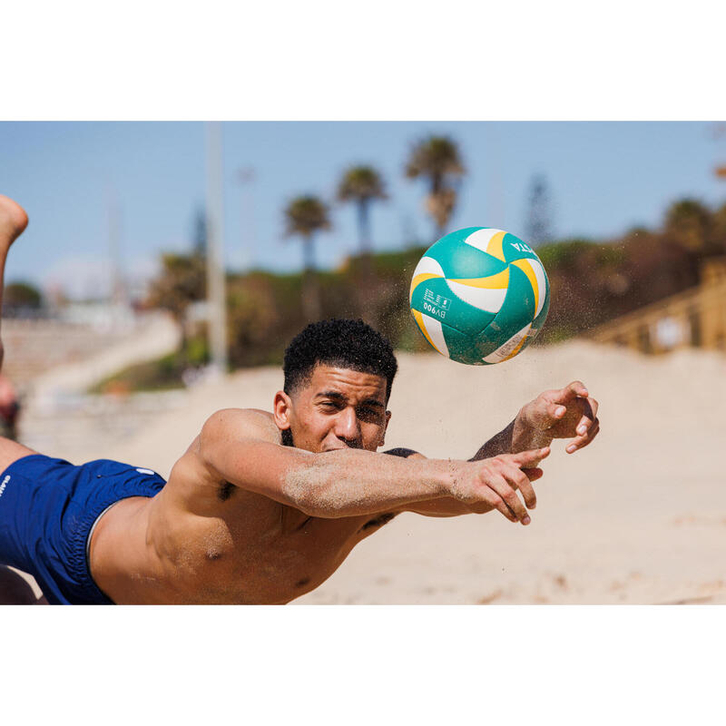 Ballon de beach volley BV900 vert et jaune
