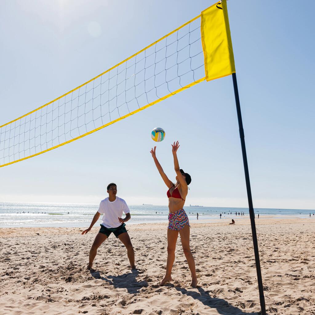 Ballon de beach volley - BV100 classic taille 5 - turquoise